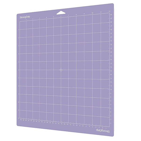 12x12in PVC självhäftande matta Basplatta Verktygsdyna Gör-det-själv tomt Purple
