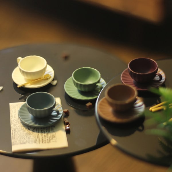 3st/ set 1:12 Dollhouse Mini Möbel Modell DIY Access Coffee Blue M