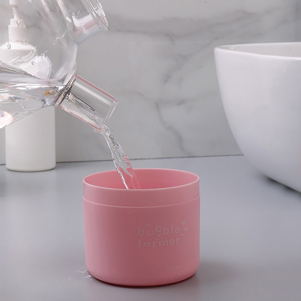 Portable Facial Cleanser Foam Maker Bubbler Foam Making Cup Fac Pink