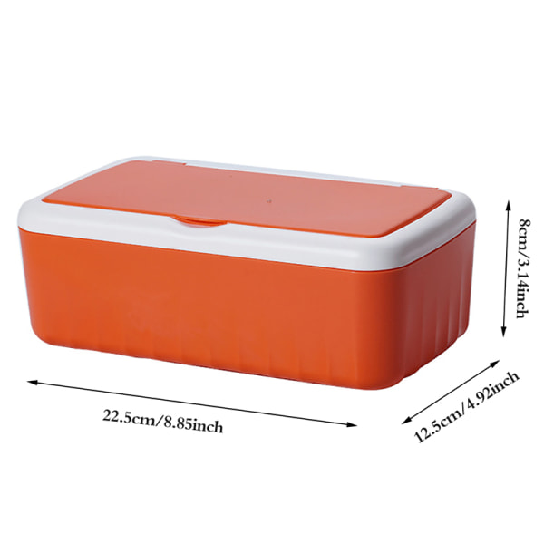Desktop Tissue Box-hållare Dammtät Dispenserhållare för våtservetter Red