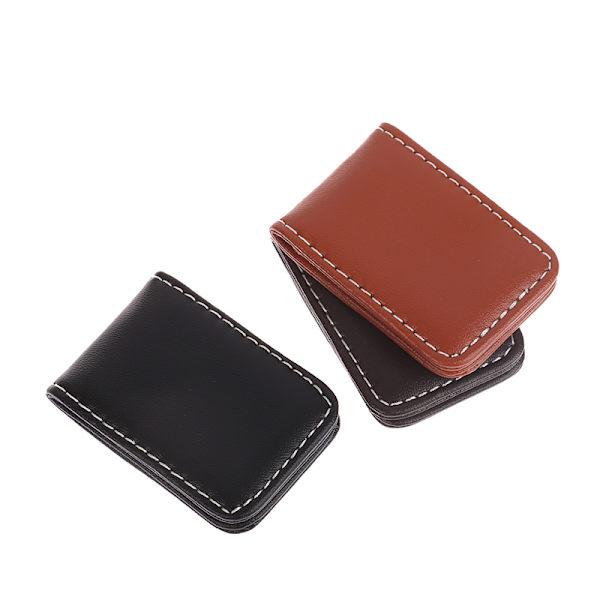 Money Clip Plånbok Smal Herr Dam Vintage Stark Magnet Money Cl Black