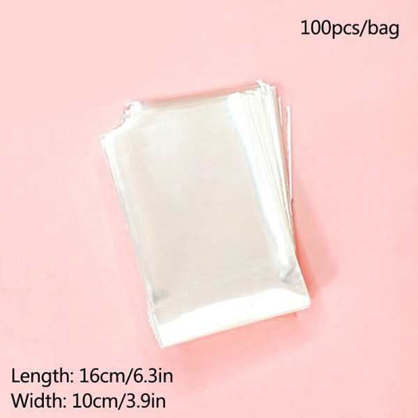 100st/pack Lollipop OPP Packpåsar Bakchoklad Pack Bag 10*16cm