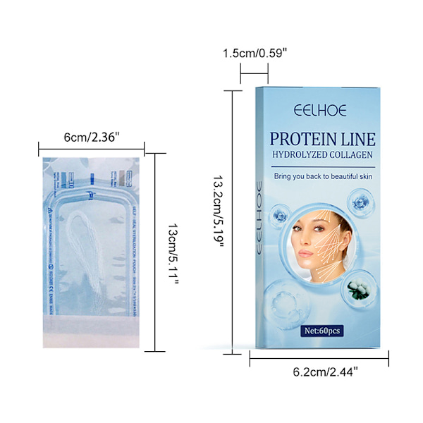 60 Protein Line Thread No Silk Fibroin Line Essence Collagen T