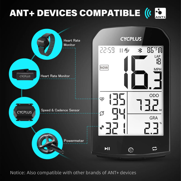 GPS Bike Computer Wireless M1 Waterproof Speedometer Odometer ANT+ Bluetooth5.0 Cycling Bicycle Accessories M1