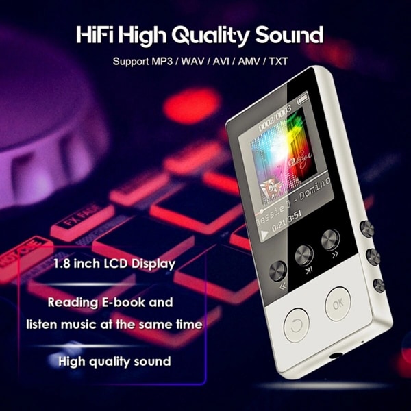 Portable Audio Hifi Hi-fi Mr Mp 3 4 For Music Mp4 And Mp3 Player With  Bluetooth Screen Video Radio FM Txt Lecteur Record Speaker black 128GB 99b6  | black | 128GB | Fyndiq