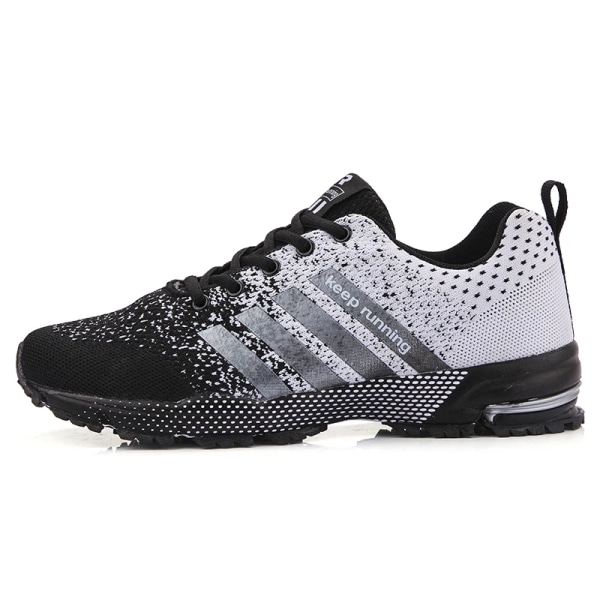 Men's and women's flats fashion casual sneakers couple walking shoes plus size breathable fitness running shoes men shoes Chocolate 40
