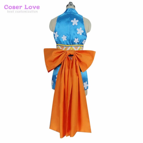 Anime Cartoon One Piece Wano Country Nami Cosplay Costume Carnival Halloween Christmas Clothing Performance Costume Red XXXL