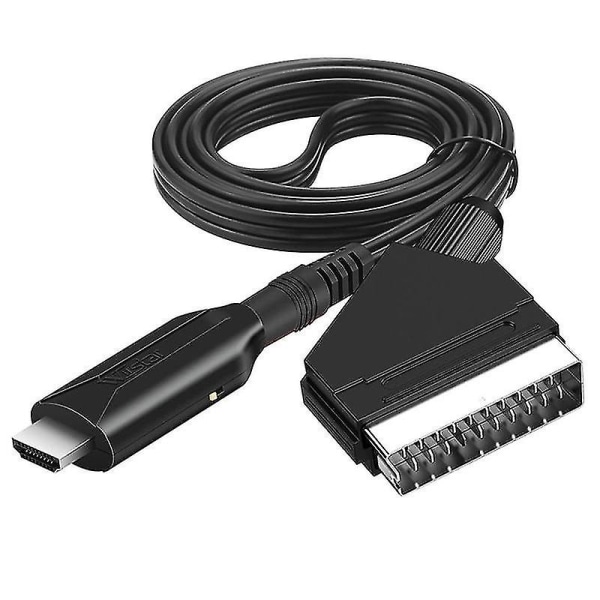 HDMI-kompatibel till Scart-kabel Bärbar 720p / 1080p Video Audio Adapter NEHXV
