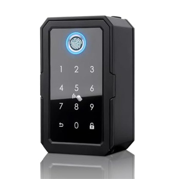 Smartkey Lock Box, Home Key Wireless Smartlock Box, Electronic Key Box App Digital Code Bluetooth K Black