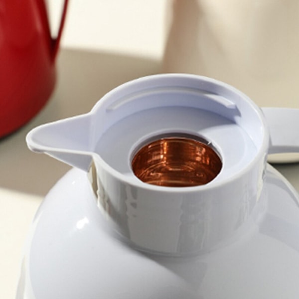 Nordic White Thermal Insulation Pot Coffee Home Livingroom Hot Water Jug  Portable Travel Small Thermal Insulation Kettle Red