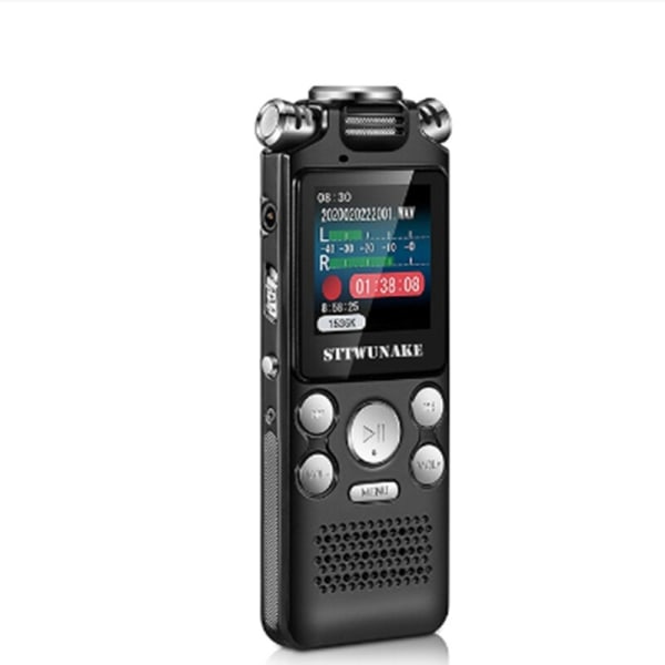 Voice Recorder Recording Activated Audio Sound Digital Professional Dictaphone USB PCM 1536Kbps As Shown