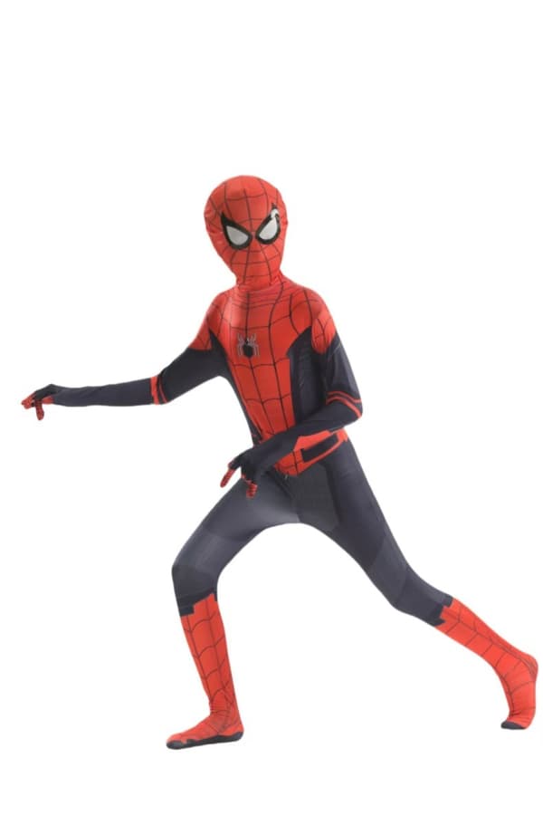 Spiderman Cosplay Bodysuit för barn Halloween Cosplay Jumpsuit Hög kvalitet 100