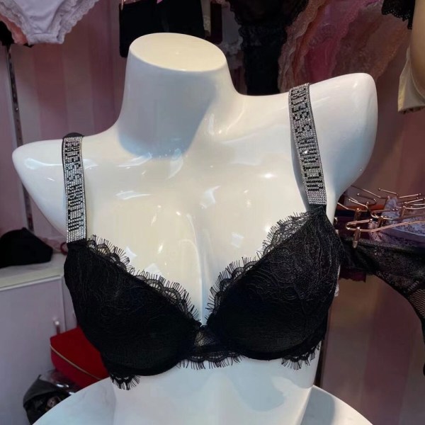 Sexy Lingerie Comfort Women Set Push Up Bra Victoria's Secret Lingerie Set Female 2 Piece  Underwear Vetement Femme 1 75B