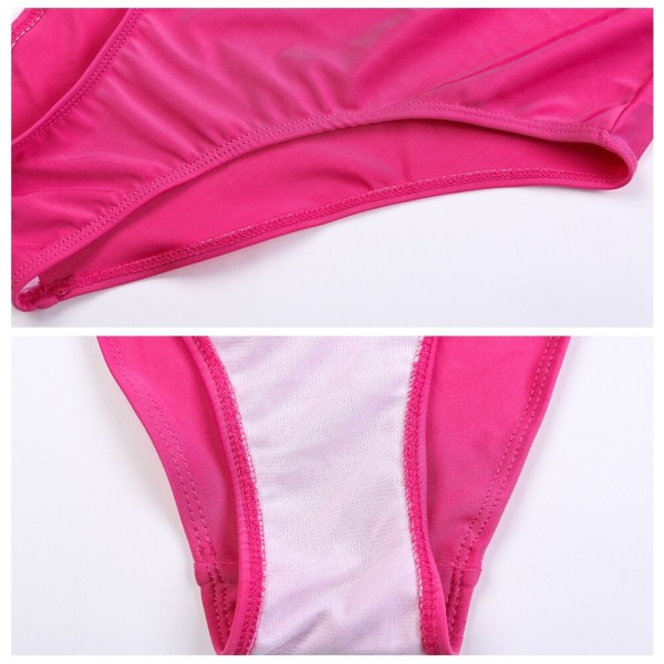Black Monokini Women High Waist Swimsuit Ring Center Neck Halter Swimwear Female One-piece Swimming Suit Bathers Pink XXL