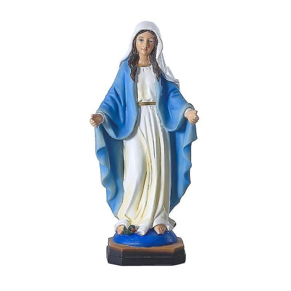 Religious Series Resin Statue Ornaments 21.5cm Catholic Icon Of The Virgin Mary