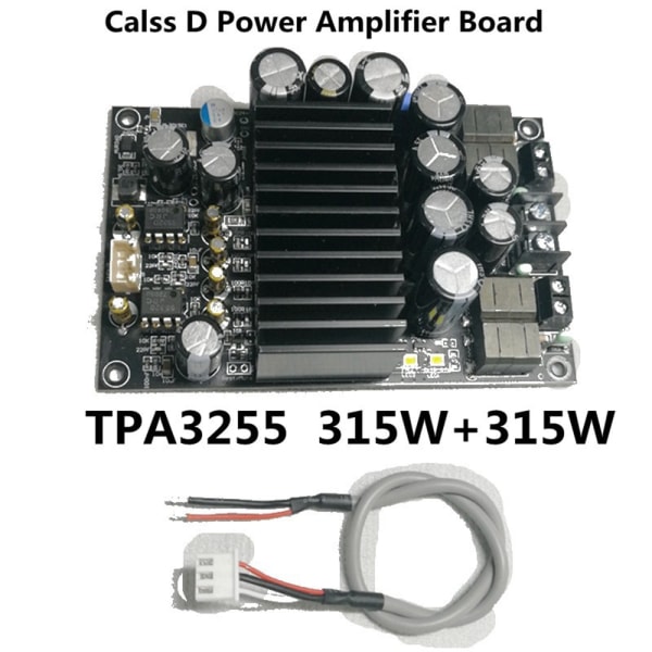 DC19-48V TPA3255 2.0 Digital Amplifier Board Strong High Power 315W + 315W Class D o Digital Amplifier Board