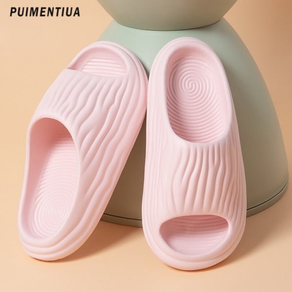 Girl Home Sandals Summer Man Women Flip Flops Fashion Korean Slippers Beach Man'S Pillow Slides Sports Bitter Gourd Sandalias Sky Blue 42-43
