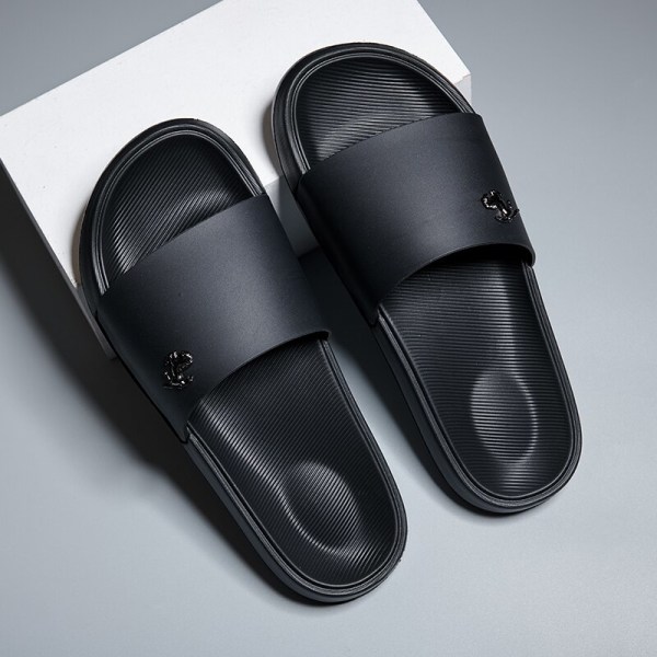 New Fashion Men Slippers EVA Soft Sandals Men outdoor Home Flip Flops Slides Non-slip Summer Beach Sandals Men Shoes Auburn 11(45)