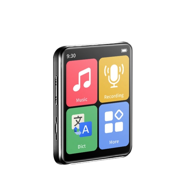 Bluetooth MP4 Player Touch Screen Walkman Music Player Reading E-Book Built In Speaker With E-Book/Fm Radio/Recording/Bluetooth black