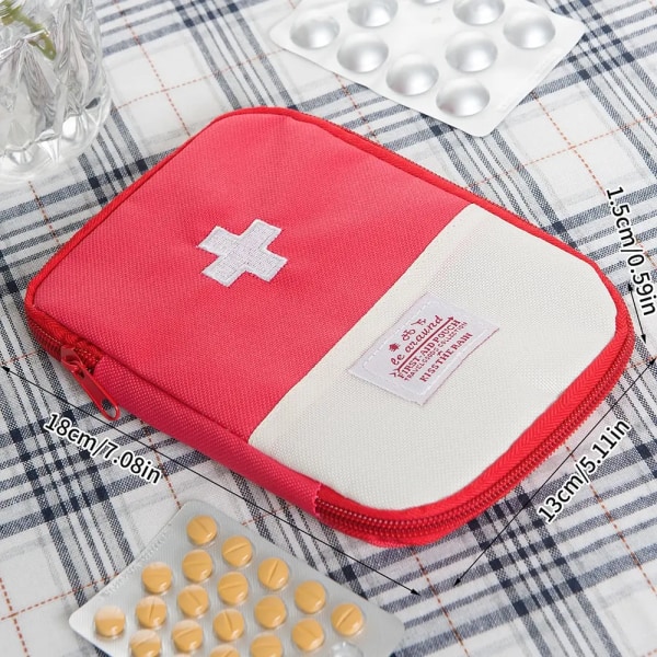 Mini Portable Medicine Bag Travel First Aid Kit Medicine Bag Storage Bag Survival Kit Medicine Box Outdoor Emergency Camping FX308