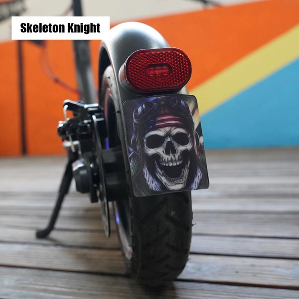 1PCS Fender Sticker For Xiaomi Scooter Pro 1S Pro2 Rear Wheel Fender Reflective Decoration Night Safe Driving Accessories 1 PCS knight A
