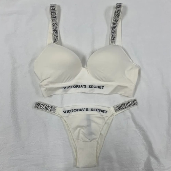 2 Pièces Victoria's Secret Comfort Plus Size Lingerie Ensemble Femme Lace Underwear Sexy Ensemble Push Up Bras for Women 11 80B