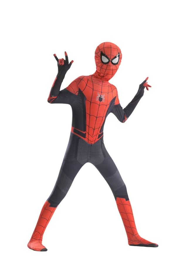 Spiderman Cosplay Bodysuit för barn Halloween Cosplay Jumpsuit Hög kvalitet 100