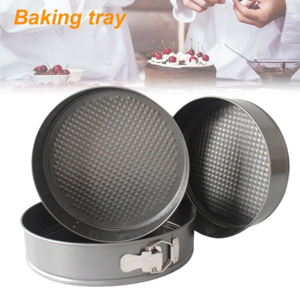 New Hot Non Stick Coated Cake Mold Baking Pan Spring Form Bakeware Tin Tray Tools SMR88 14cm