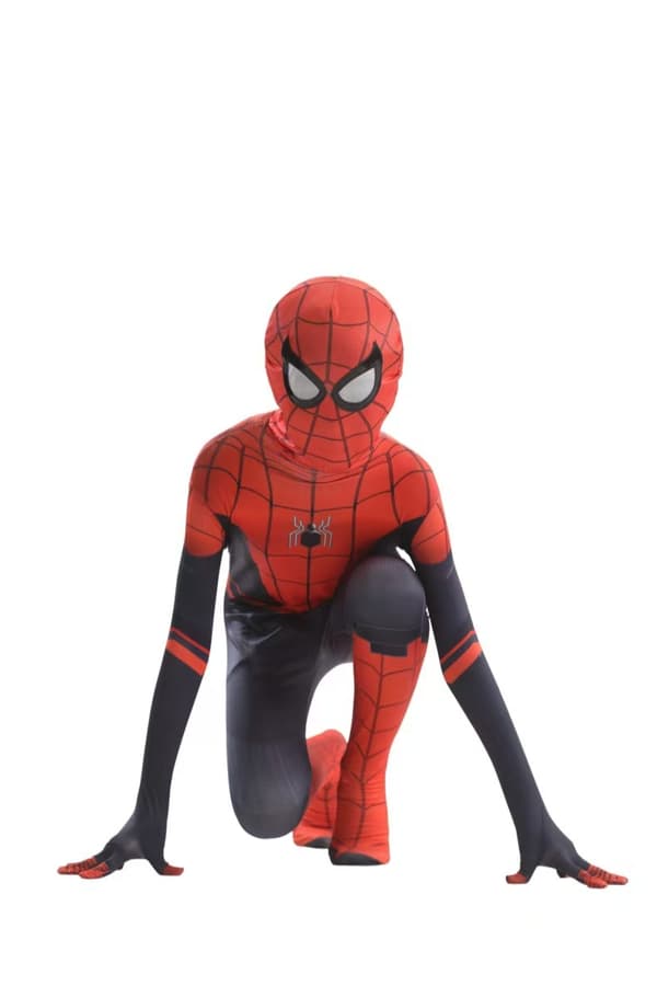 Spiderman Cosplay Bodysuit för barn Halloween Cosplay Jumpsuit Hög kvalitet 100