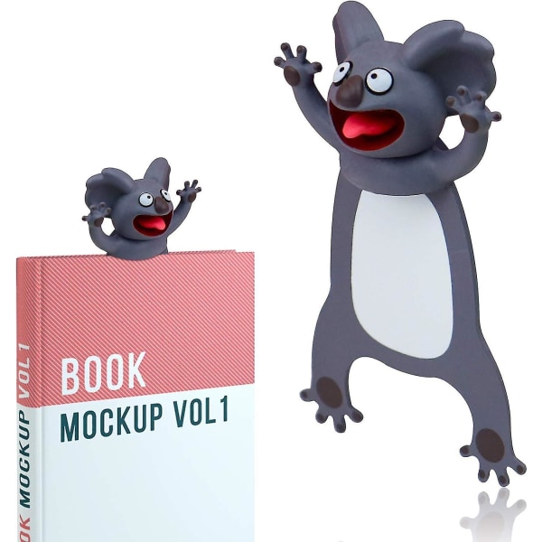 Funny Bookmarks - 3pcs Bookmarks Wacky Pals, Cute Animals Bookmarks For Kids, Boys And Girls Koala