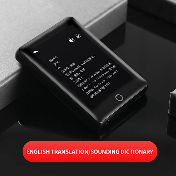 Metal Full Screen 3.0-inch MP3 Music Player Bluetooth 5.0 External Play Mini Portable Walkman/FM/eBook/Recorder MP4 Touch Screen 2.5 Metal BT5.0 16GB
