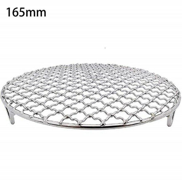 Round Grill Net With Foot Barbecue Bbq Meshes Cooling Rack Steam Baking A 295mm