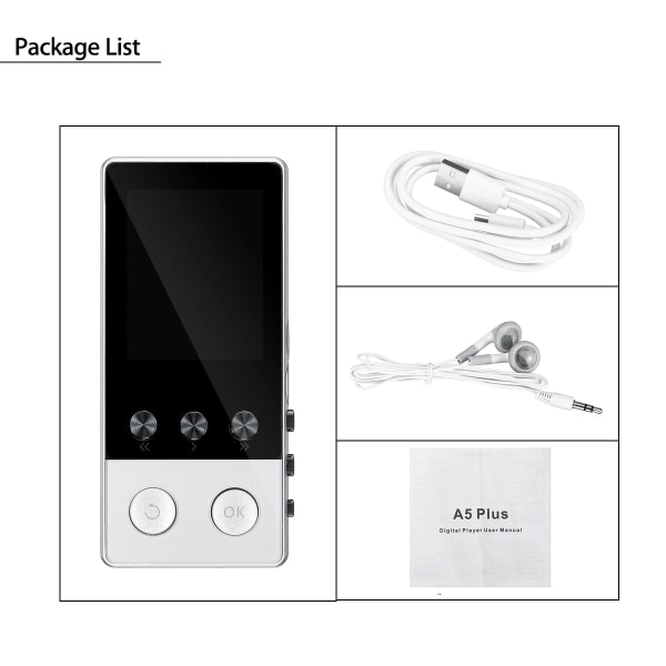 Portable Audio Hifi Hi-fi Mr Mp 3 4 For Music Mp4 And Mp3 Player With Bluetooth Screen Video Radio FM Txt Lecteur Record Speaker black 40gb