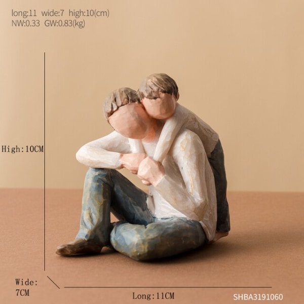 Nordic Style Love Family Resin Figure Home ecoration Statue People Model Figurines Living Room Accessories Family Ornaments D