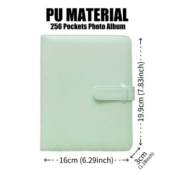 256 Pockets Mini Photo Album Picture Case for Fujifilm Instax Mini Film 7 8 9 11 25 50s 70 90 Link liplay Mint Green