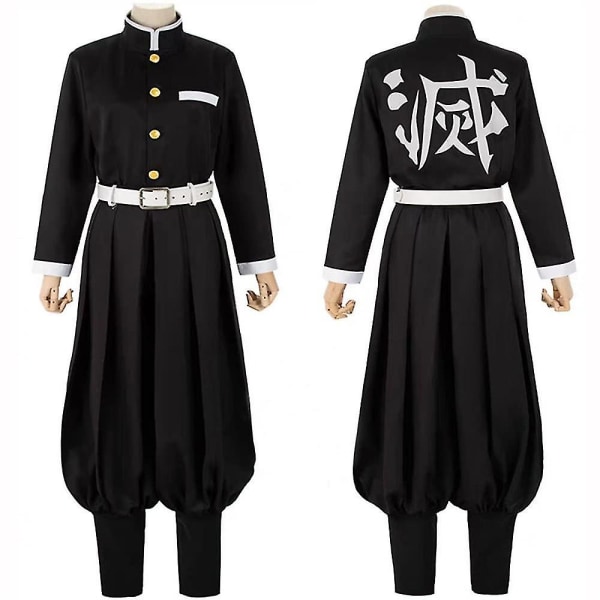 Demon Slayer Rengoku Kyoujurou Cosplay Party Costume Outfits Halloween Party Anime Set Gifts Outfits with Wig 2XL