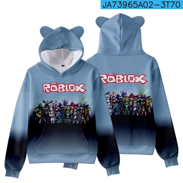 Ny Roblox Hoodie för barn, ytterkläder, pullover, sweatshirt av hög kvalitet E 130