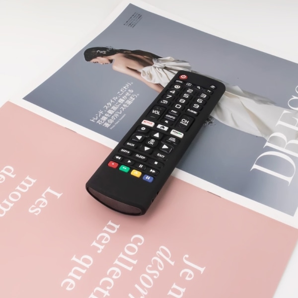 Remote Control Case Silicone Cover for LG AKB74915305 AKB75095307 AKB75375604 R9CB Black