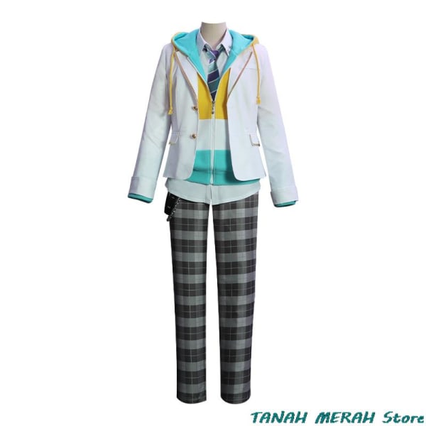 Anime  Kyo Kaneko Cosplay Costume Nijisanji VTuber ILUNA Wig Daily JK Uniform Coat Man Woman Carnival Suit Gold XXXL