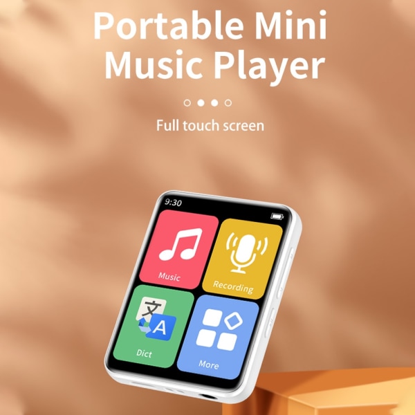 Bluetooth MP4 Player Touch Screen Walkman Music Player Reading E-Book Built In Speaker With E-Book/Fm Radio/Recording/Bluetooth black