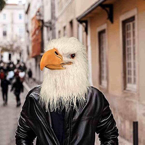 Eagle Mask Animal Latex Full Face Halloween Novelties Party Cosplay Props Accessories Head Carnival Costume Adult Woman Disguise Bull mask A