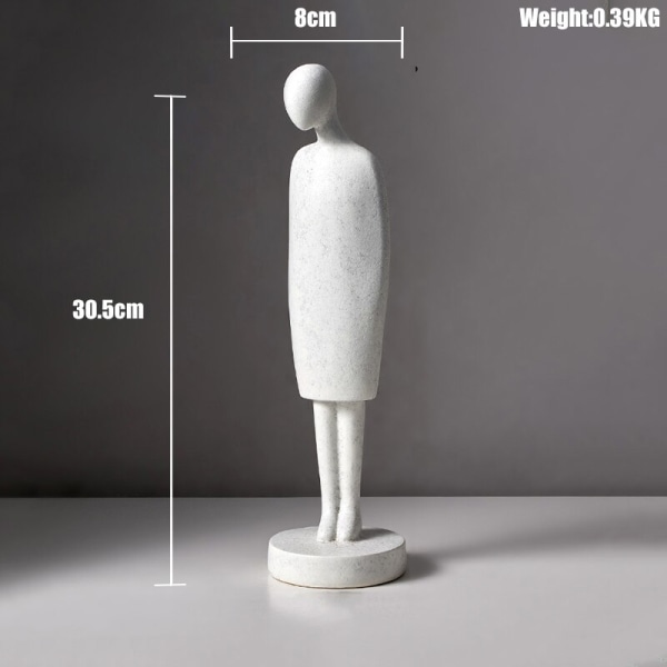 Nordic Abstract Sculpture Character Figurines Resin Love Statues Modern Home Decoration Living Room Office Desk Decoration Gift Height 30.5CM
