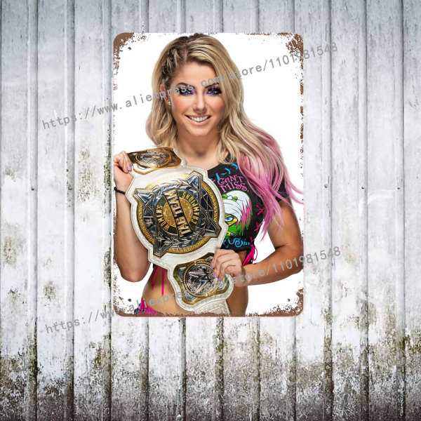 Alexa Bliss metal Decor Poster Vintage Tin Sign Metal Sign Decorative Plaque for Pub Bar Man Cave Club Wall Decoration Style-3 7.9x11.9Inch