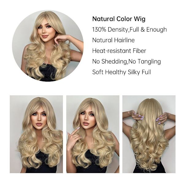 Blonde female wig best sale