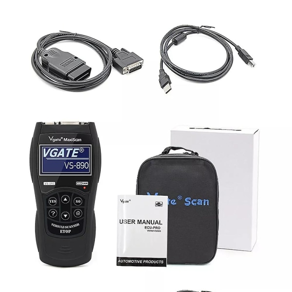 Obd2 Scanner Car Fault Code Reader Universal Vgate Maxiscan Scan Tool Car Vs-890 Obd Ii Diagnostic Scanner Tool Engine Tester A