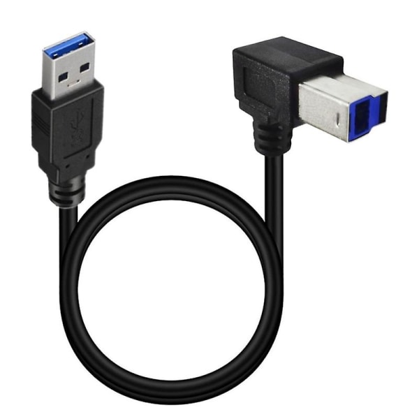 USB3.0 Cable A Male to B Male 90 Degree Right Angle USB3.0 Printer Cable Right bend