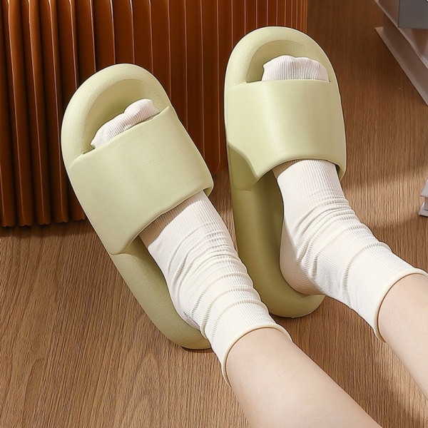 New Summer Couple Bedroom Slides Ladies Flip Flops Thick Bottom Sandals Eva Cloud Slippers Men Women Soft Home Outdoor Slippers Navy Blue 44-45