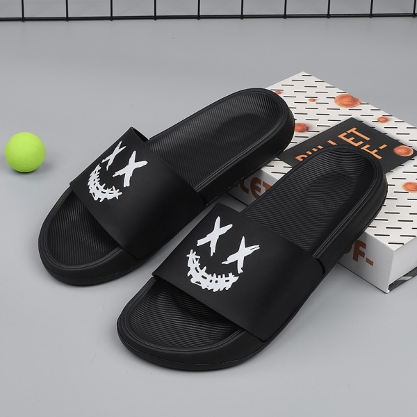 New Fashion Men Slippers EVA Soft Sandals Men outdoor Home Flip Flops Slides Non-slip Summer Beach Sandals Men Shoes Orange 8(41)