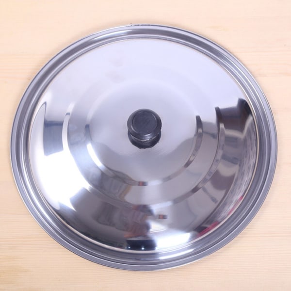 32/34/36/38/40cm Stainless Steel Pot Cover Lid Saucepan Wok Frying Milk Pan Lids Household Home Cookware Parts 38cm