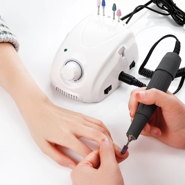 Marathon M3 nagelpolermaskin 35000 RPM polermaskin Elektrisk nagelslipmaskin vit